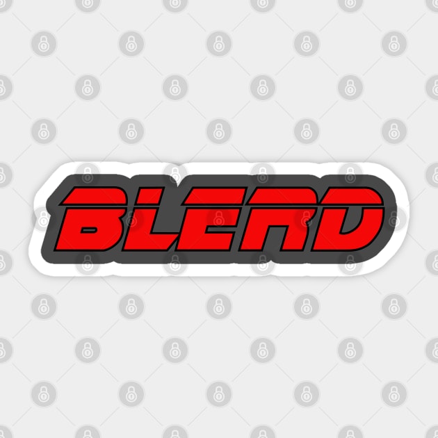 Blerd Runner Sticker by Spatski